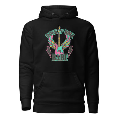 Rock And Roll Babe Hoodie