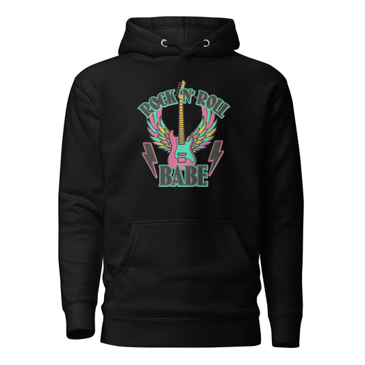 Rock And Roll Babe Hoodie
