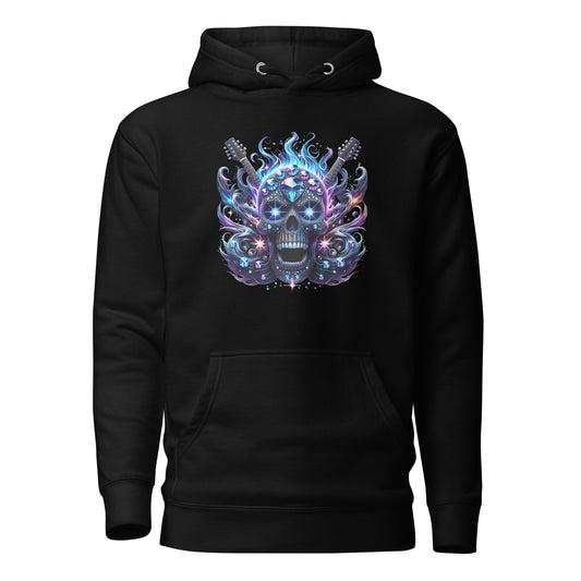 Diamond Skull Bling Hoodie