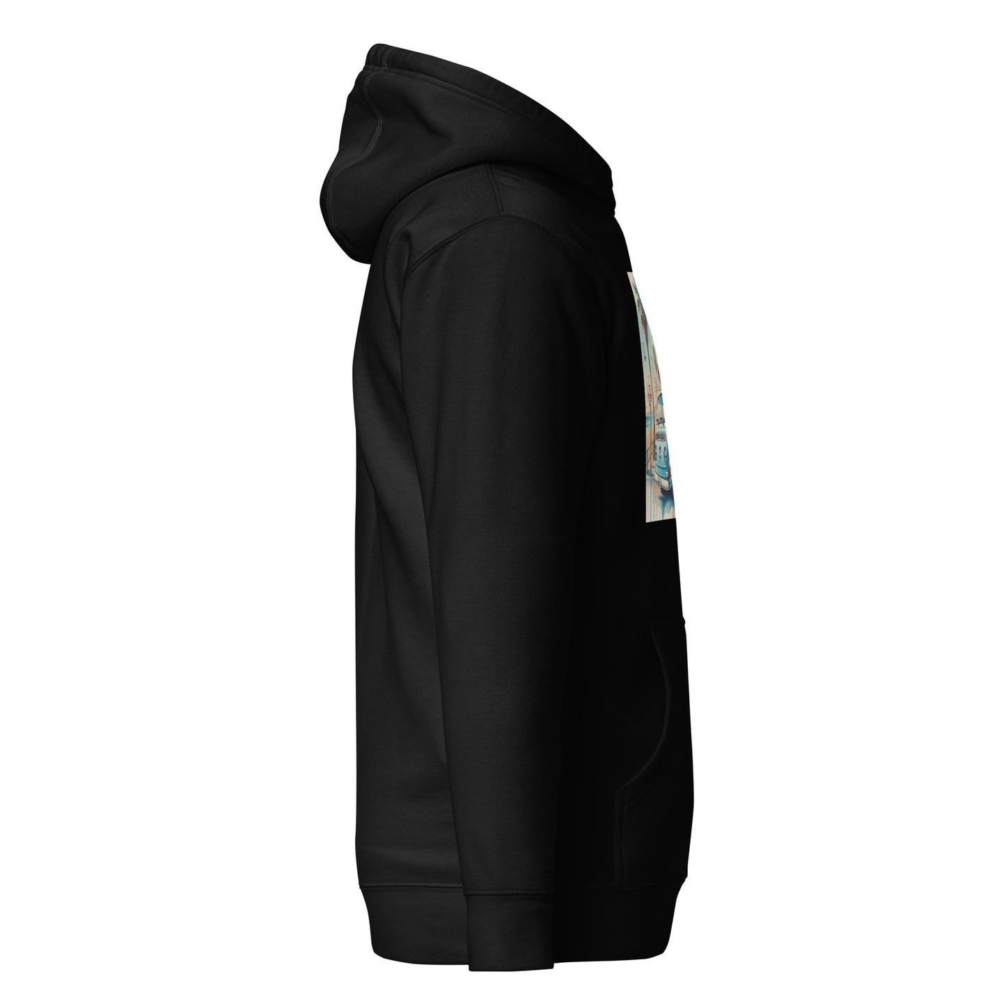Santa Monica Watercolor Print - LA28 Surrealistic Design Hoodie