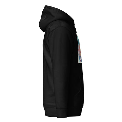Surreal LA28 Surfboard Quiver Art Print - Santa Monica Beach Hoodie
