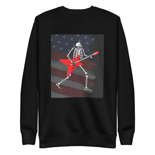 American Guitarist Skeleton Sweatshirt