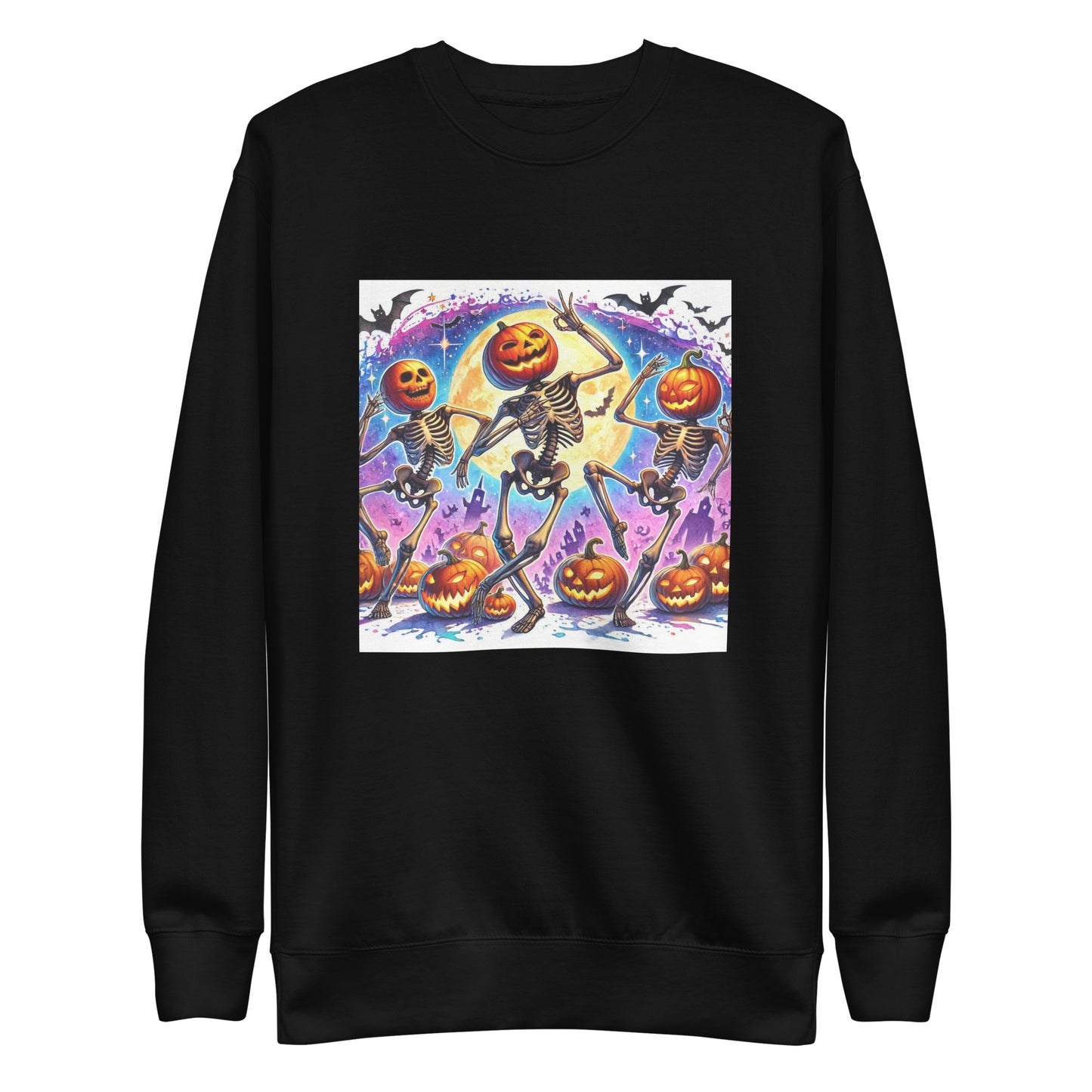 Skeleton Pumpkin Heads Sweatshirt