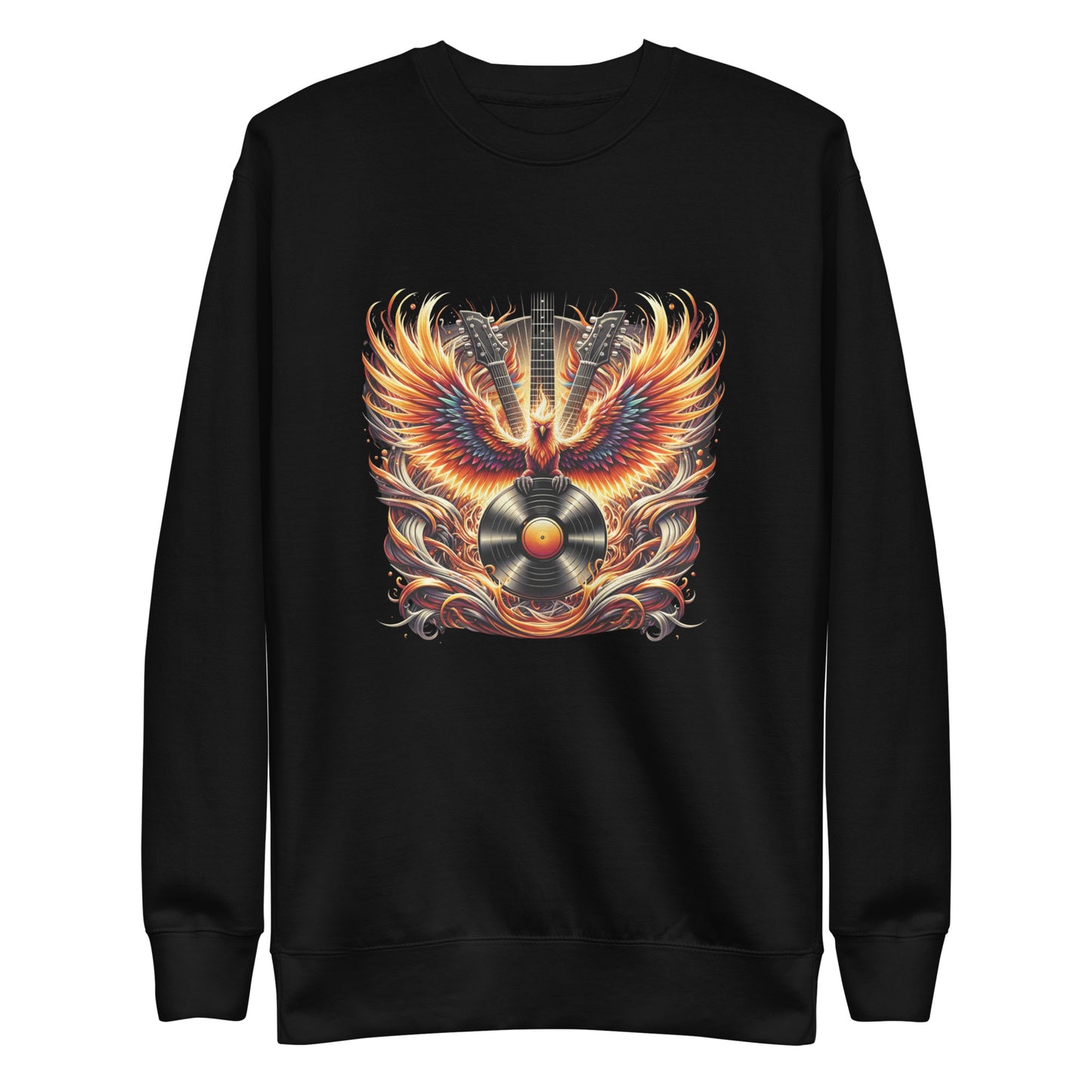 Guitar Eagle Flame Sweatshirt
