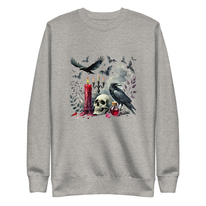 Scary Bats, Skulls, and Candle Sweatshirt