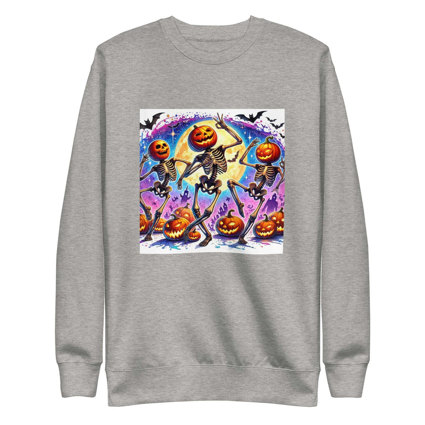 Skeleton Pumpkin Heads Sweatshirt