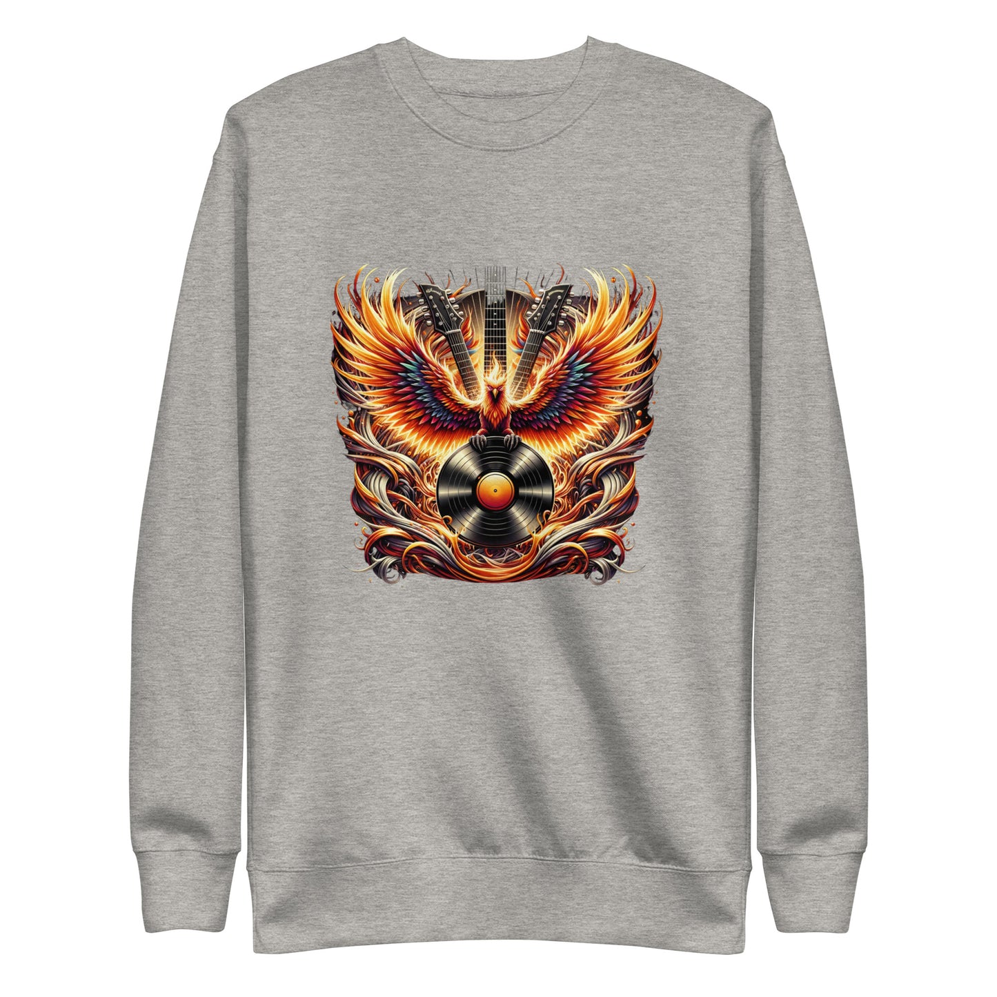 Guitar Eagle Flame Sweatshirt