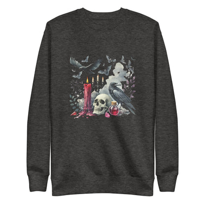 Scary Bats, Skulls, and Candle Sweatshirt