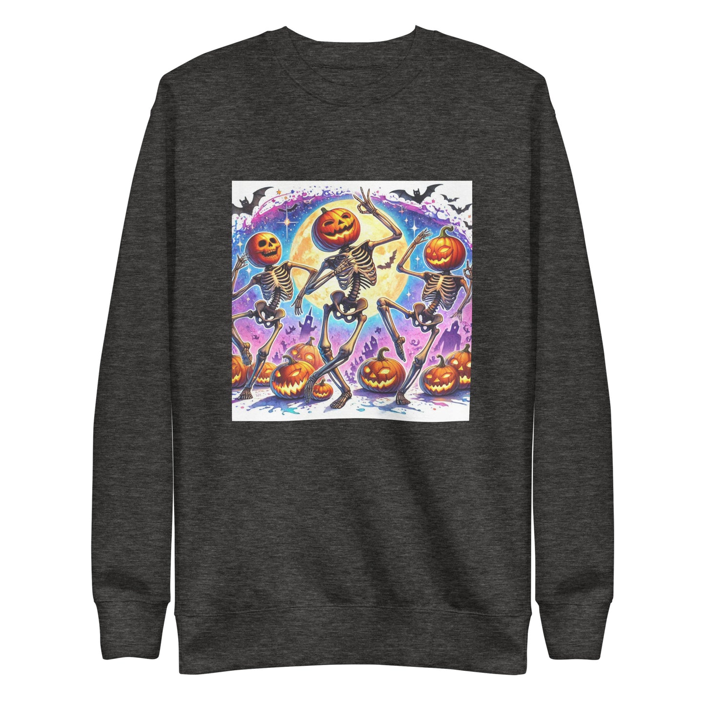 Skeleton Pumpkin Heads Sweatshirt