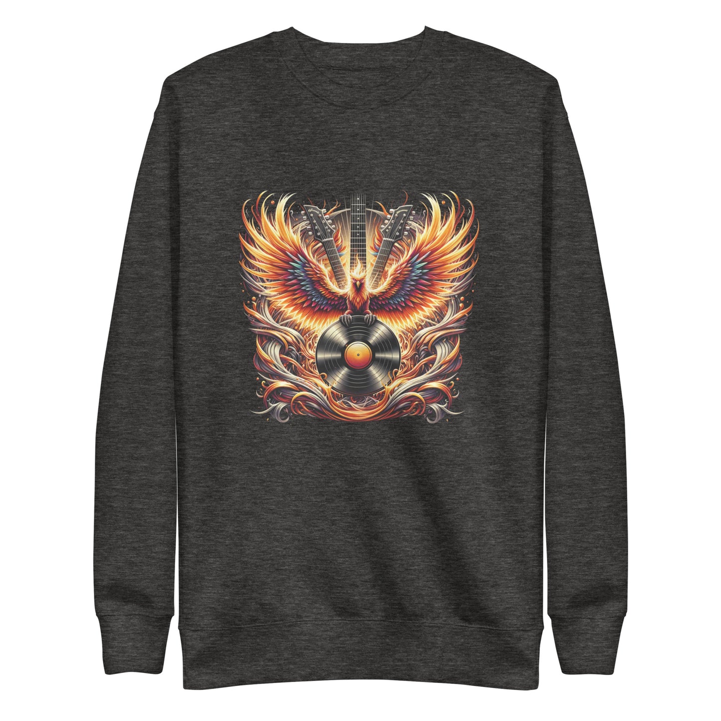 Guitar Eagle Flame Sweatshirt