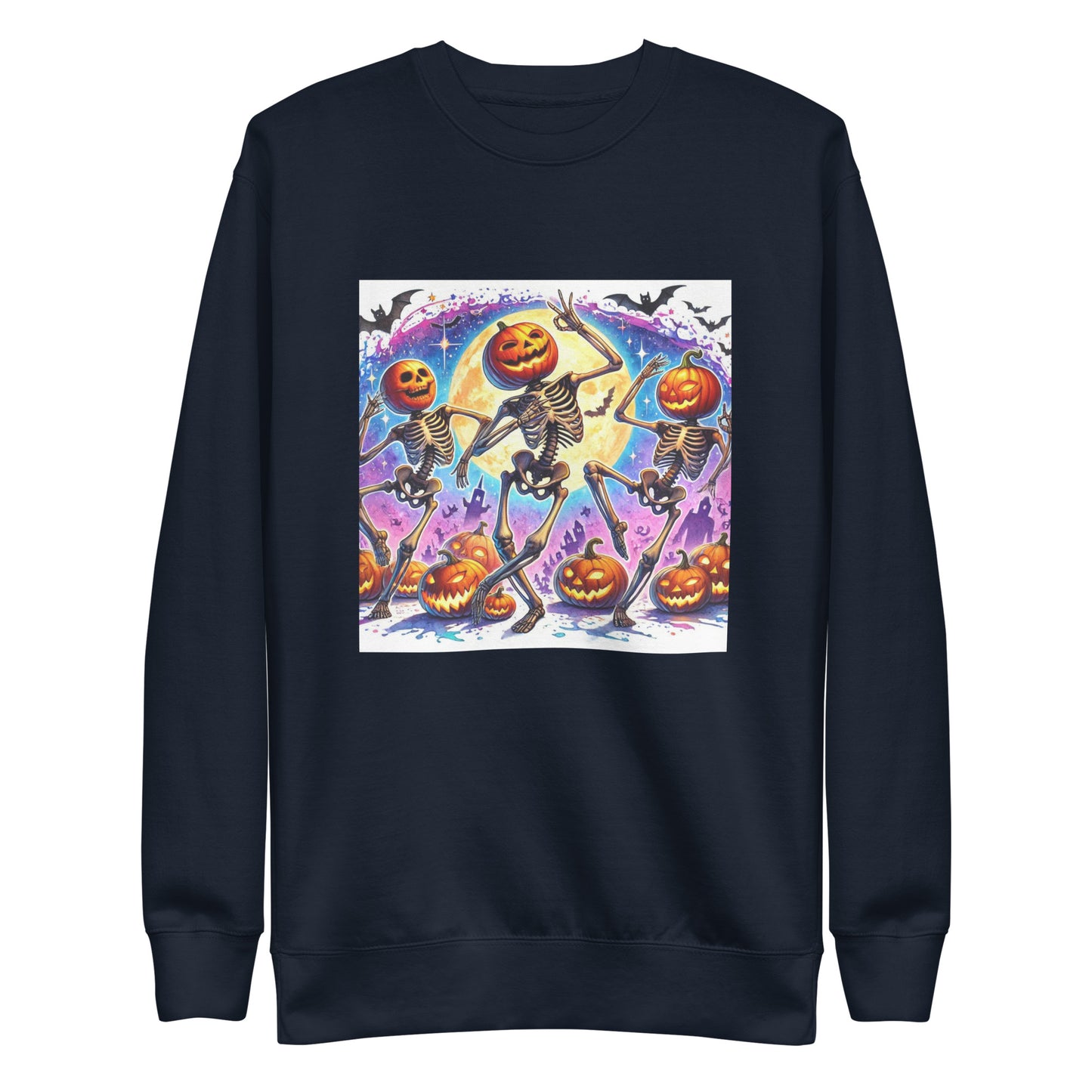 Skeleton Pumpkin Heads Sweatshirt