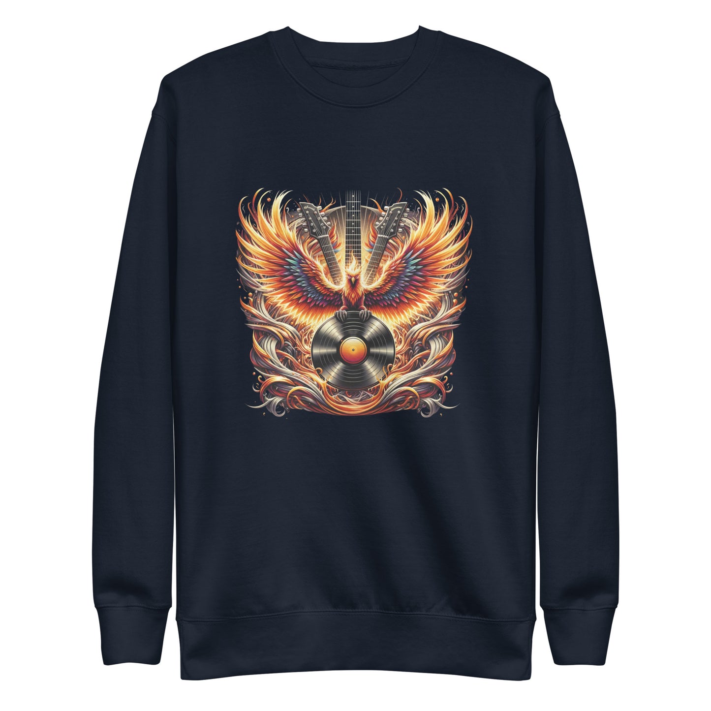 Guitar Eagle Flame Sweatshirt