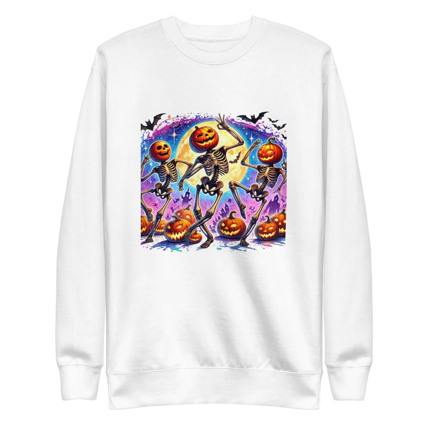 Skeleton Pumpkin Heads Sweatshirt