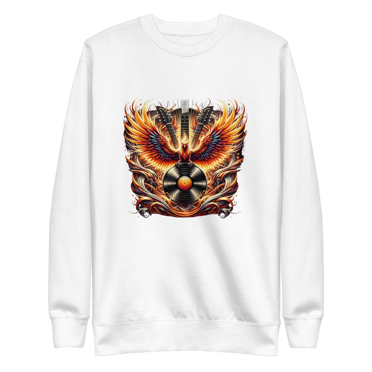 Guitar Eagle Flame Sweatshirt