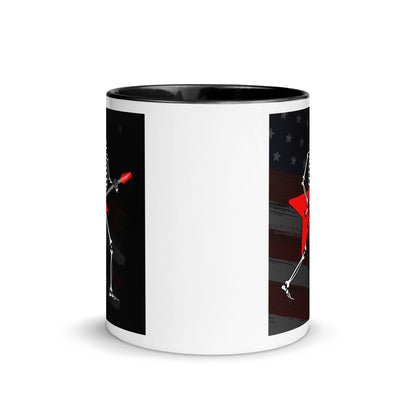 American Guitarist Skeleton Color Mug