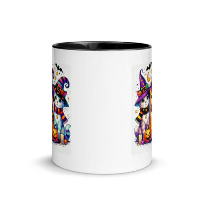 Halloween Cats in Witch Hats Color Mug