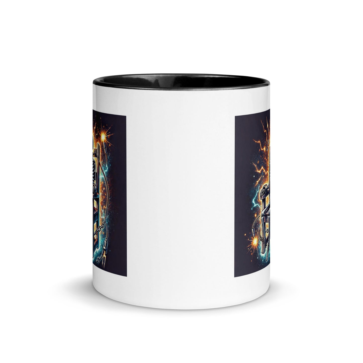Halloween Skeleton Electric Chair Color Mug