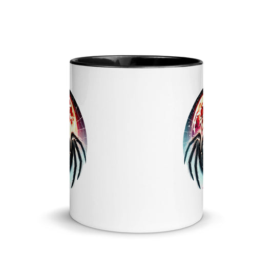 Scary Spider with Moon Color Mug