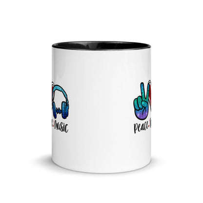 Peace Love Music Color Mug