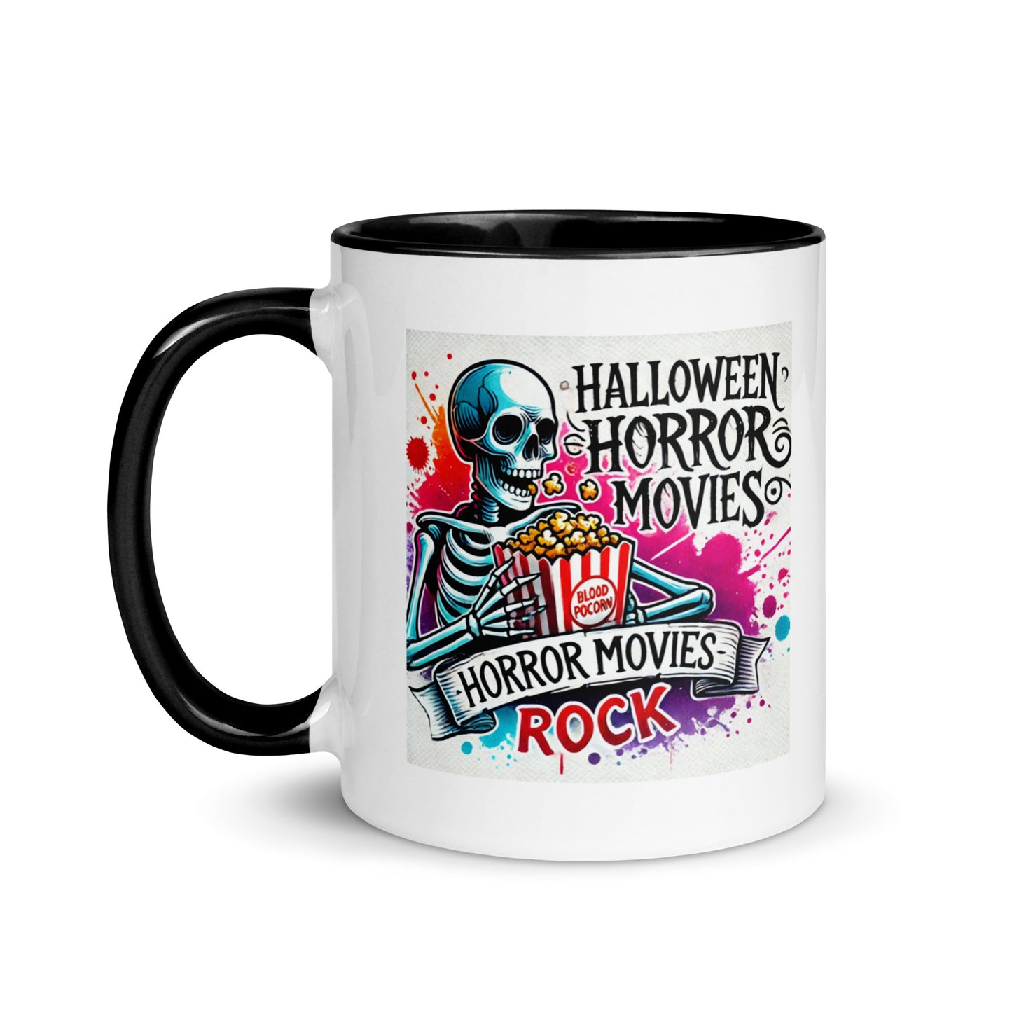 Halloween Movies Popcorn Color Mug