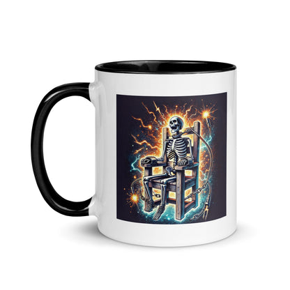 Halloween Skeleton Electric Chair Color Mug