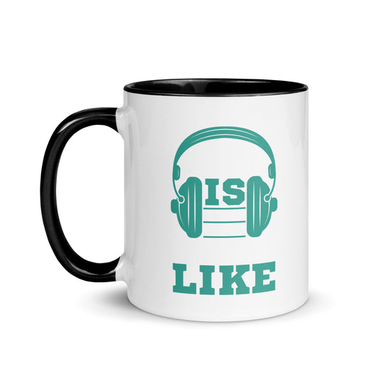 Music Is What Feelings Sound Like Blue Color Mug