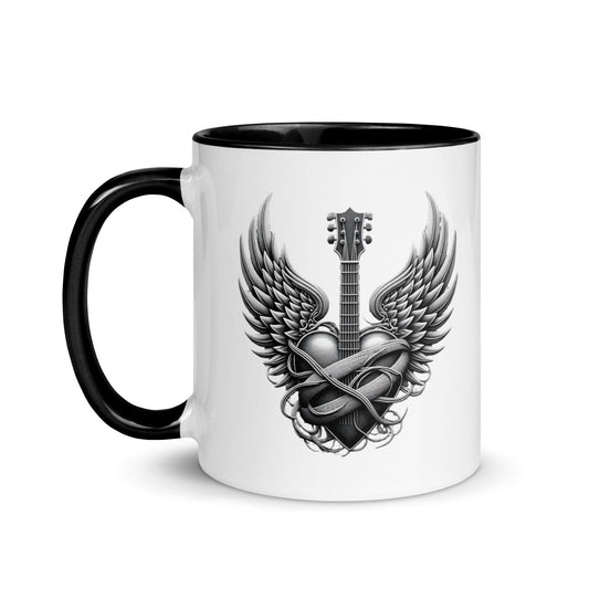 Guitar Angel Wings Color Mug