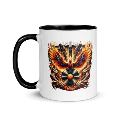 Guitar Eagle Flame Color Mug