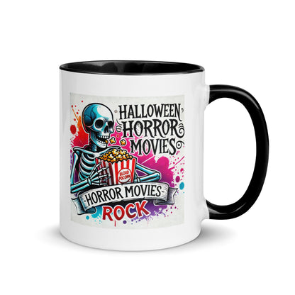 Halloween Movies Popcorn Color Mug