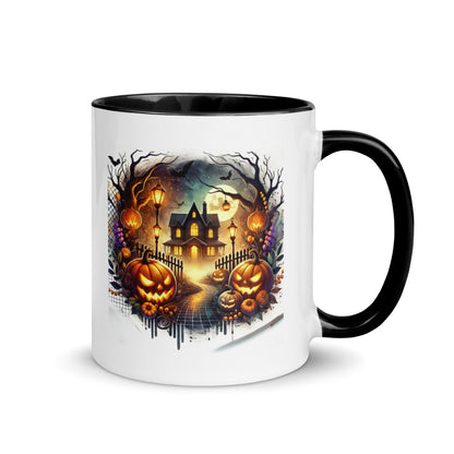 Halloween Scary House Color Mug