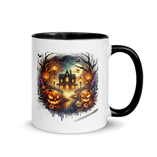 Halloween Scary House Color Mug