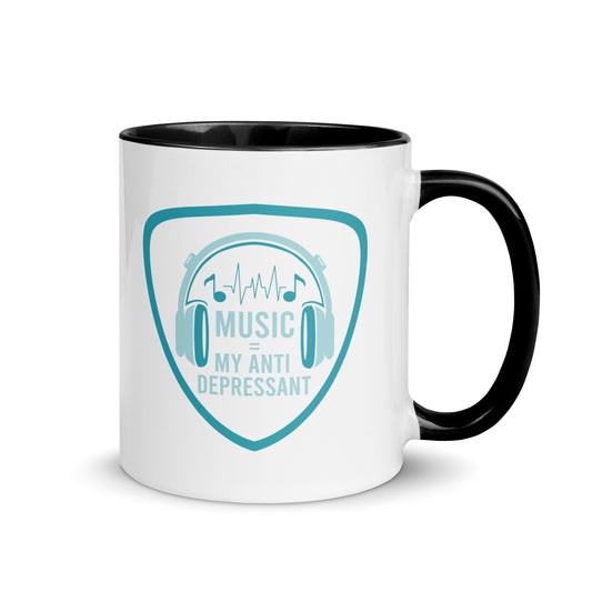 Music is my Anti Depressant Color Mug