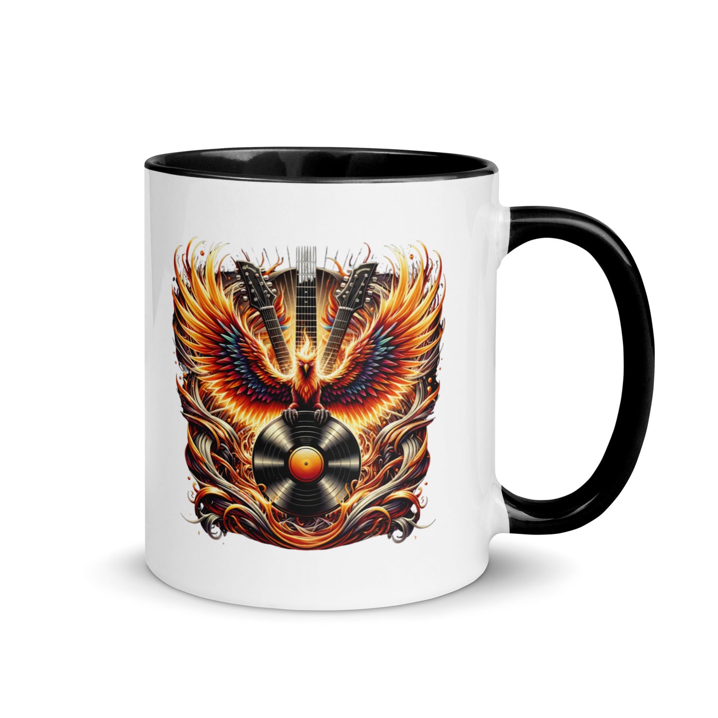 Guitar Eagle Flame Color Mug
