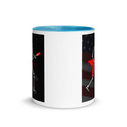 American Guitarist Skeleton Color Mug
