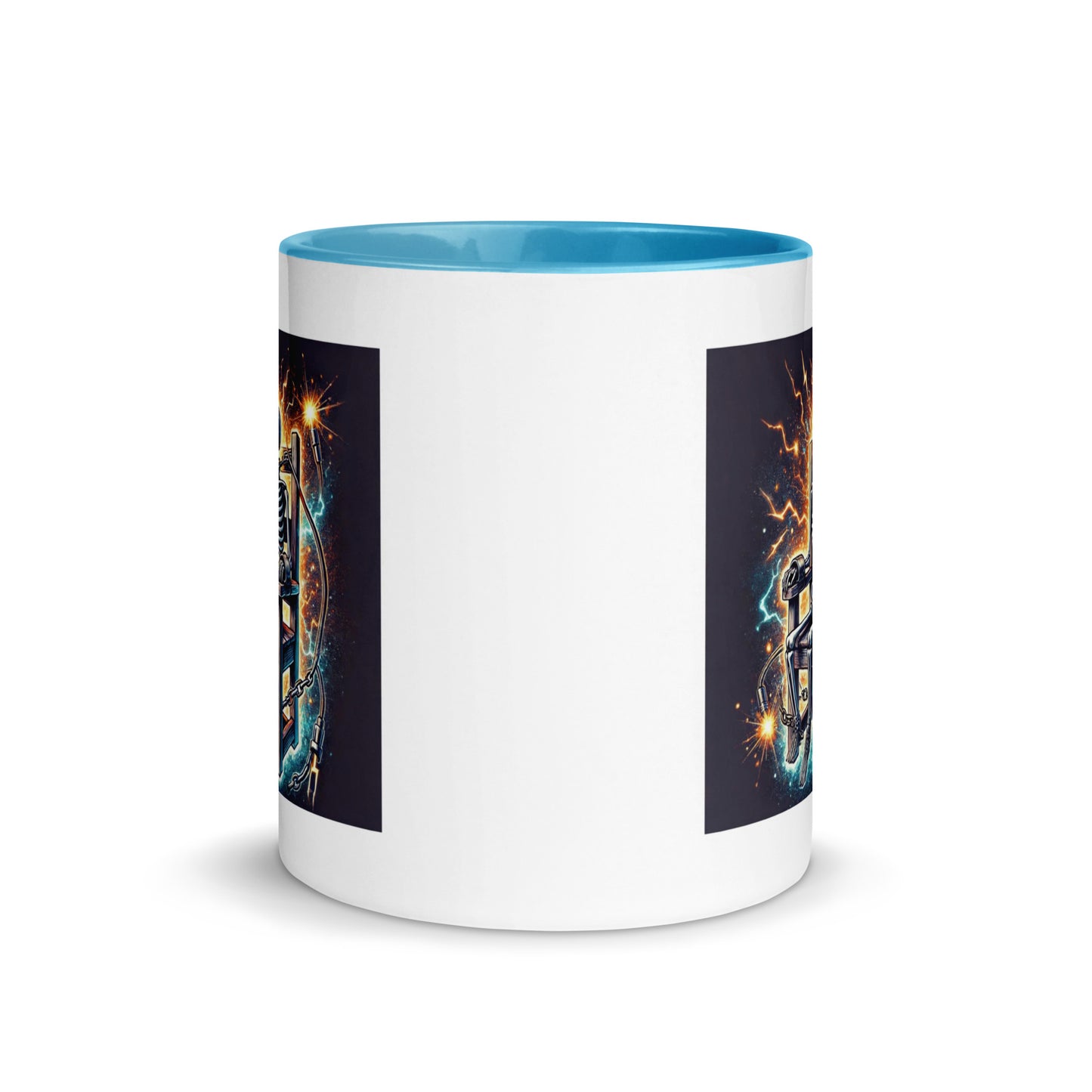 Halloween Skeleton Electric Chair Color Mug