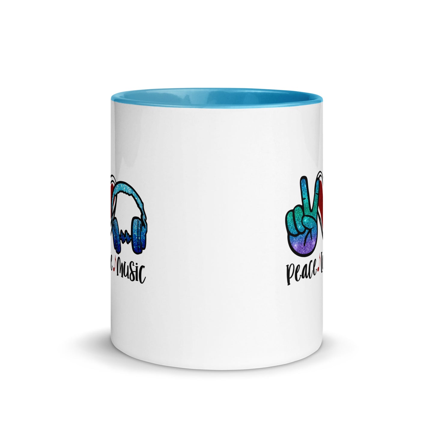 Peace Love Music Color Mug