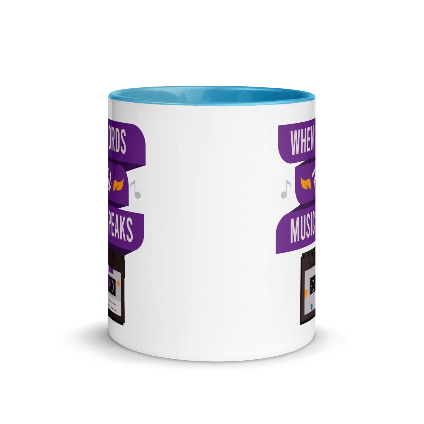 When Words Fail Music Speaks Color Mug