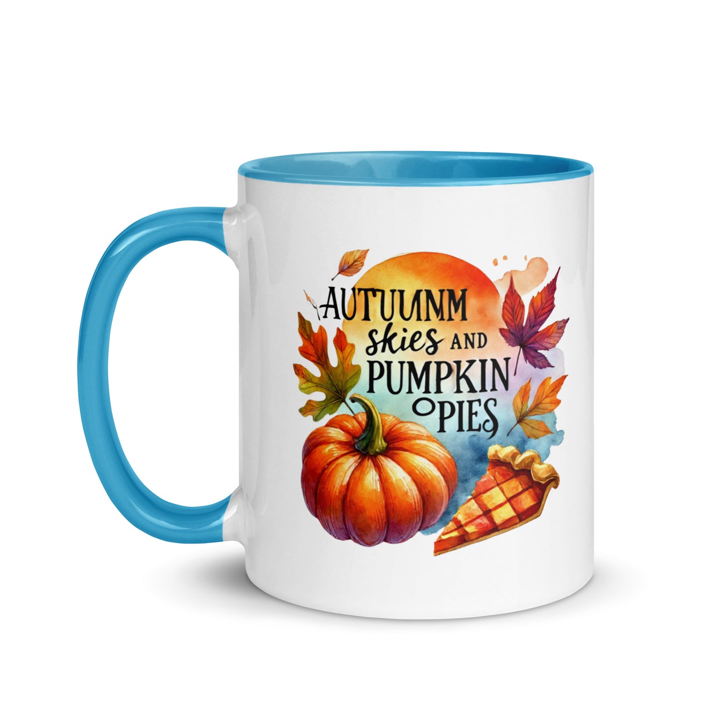 Autumn Skies and Pumpkin Pies Color Mug