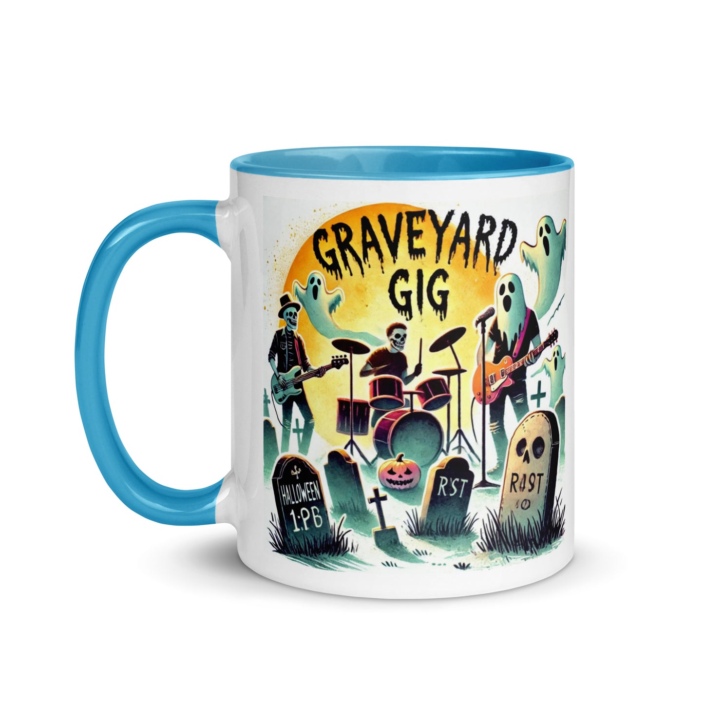Ghosts and Tombstones Color Mug