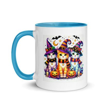 Halloween Cats in Witch Hats Color Mug
