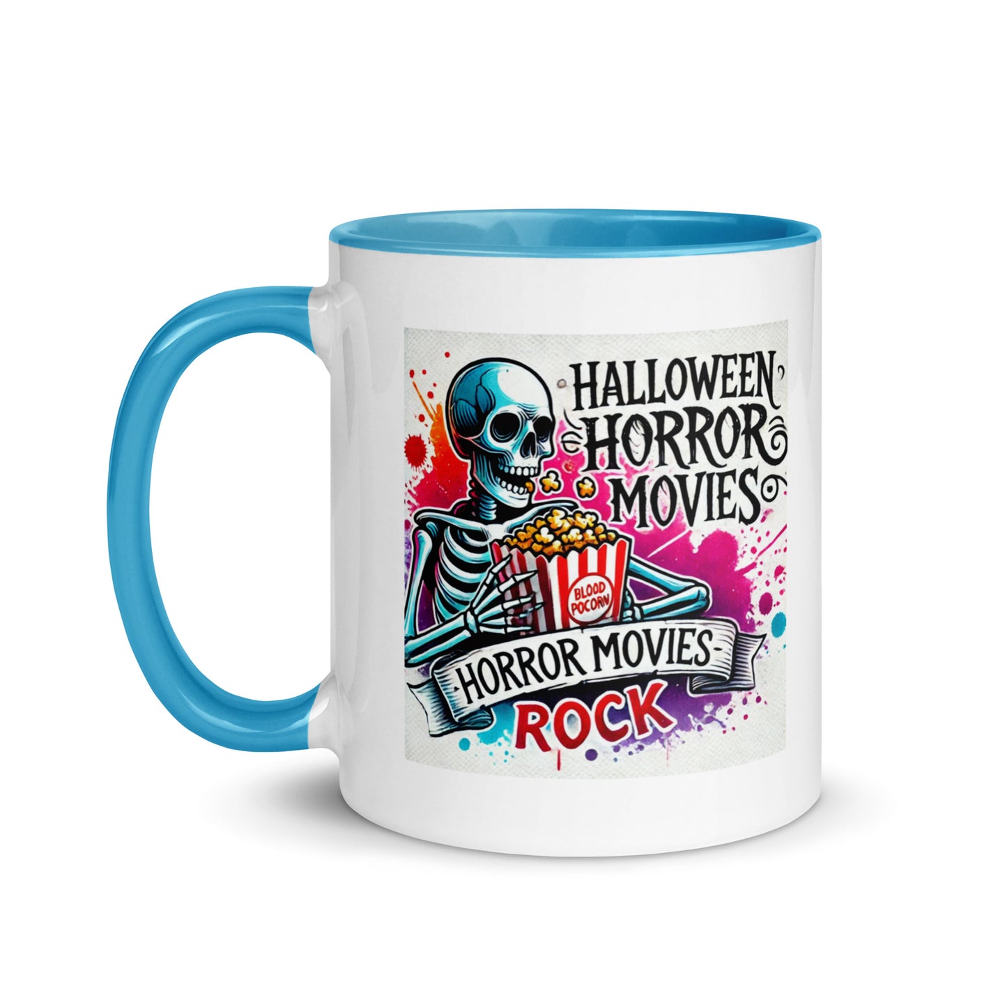 Halloween Movies Popcorn Color Mug