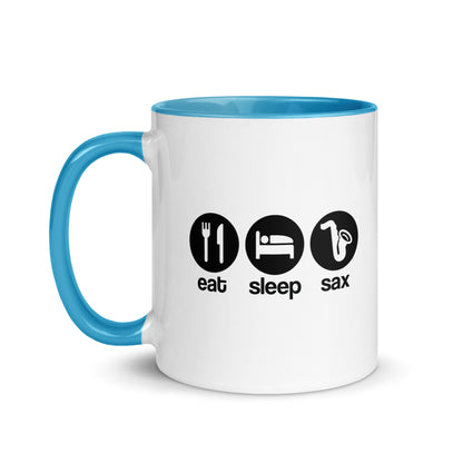 Eat, Sleep, Sax Color Mug