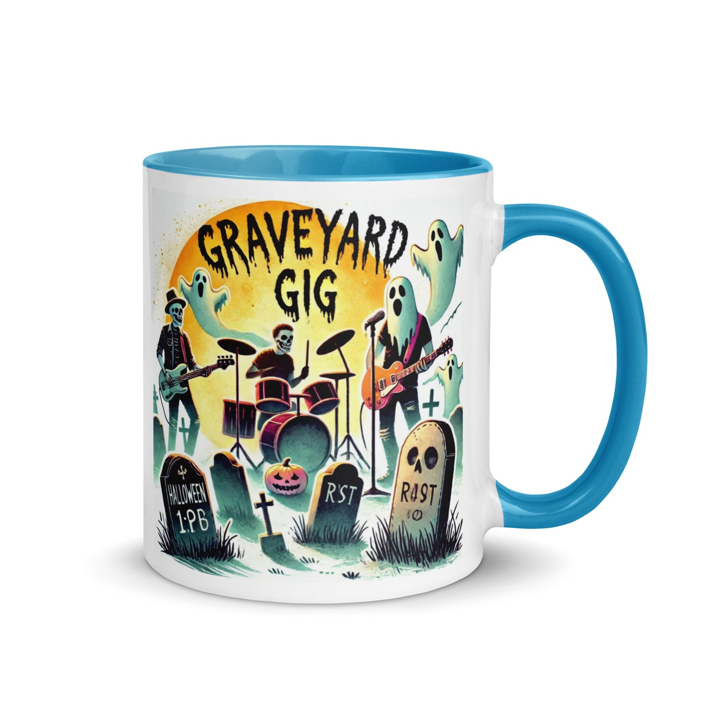 Ghosts and Tombstones Color Mug
