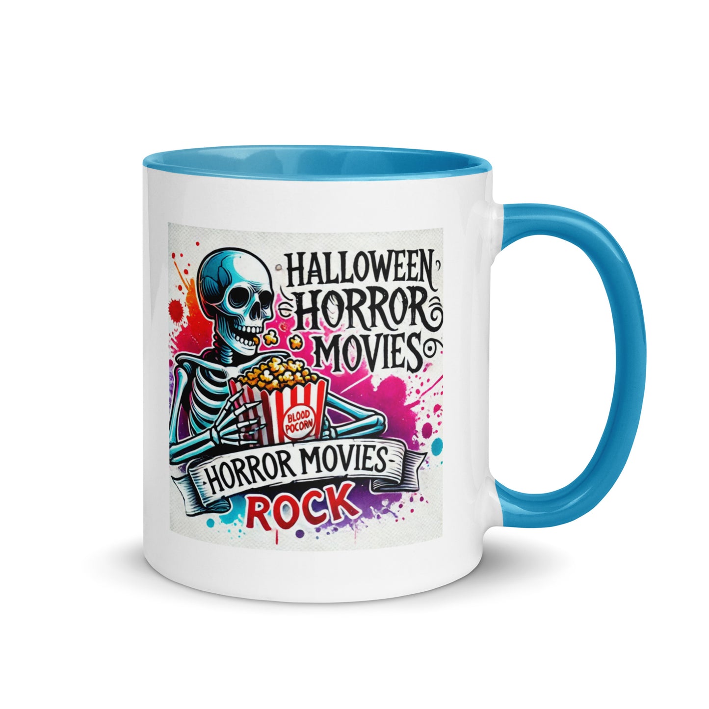 Halloween Movies Popcorn Color Mug