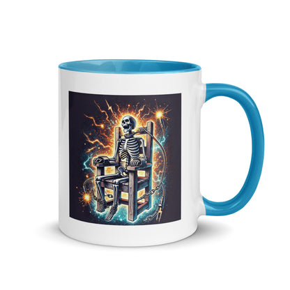Halloween Skeleton Electric Chair Color Mug