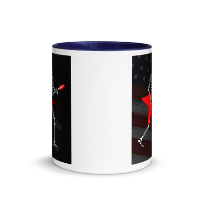 American Guitarist Skeleton Color Mug