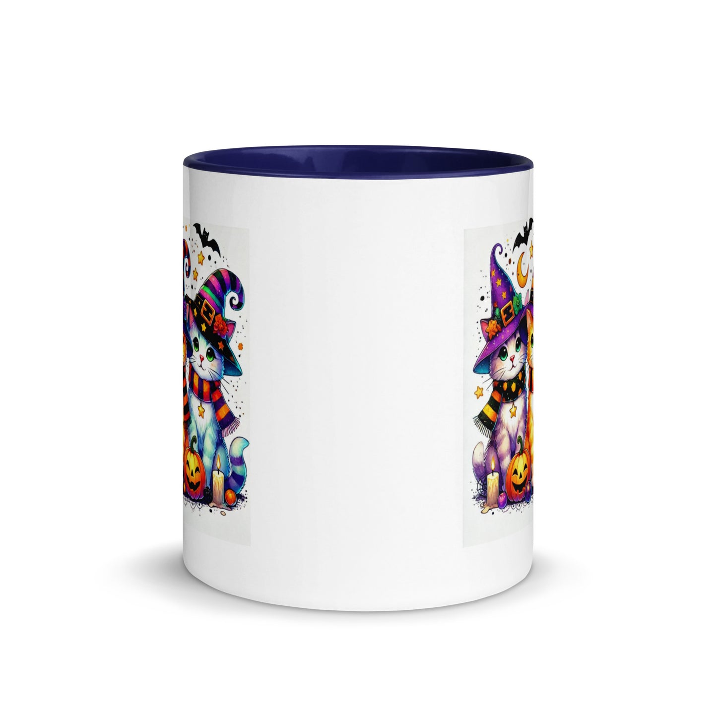 Halloween Cats in Witch Hats Color Mug