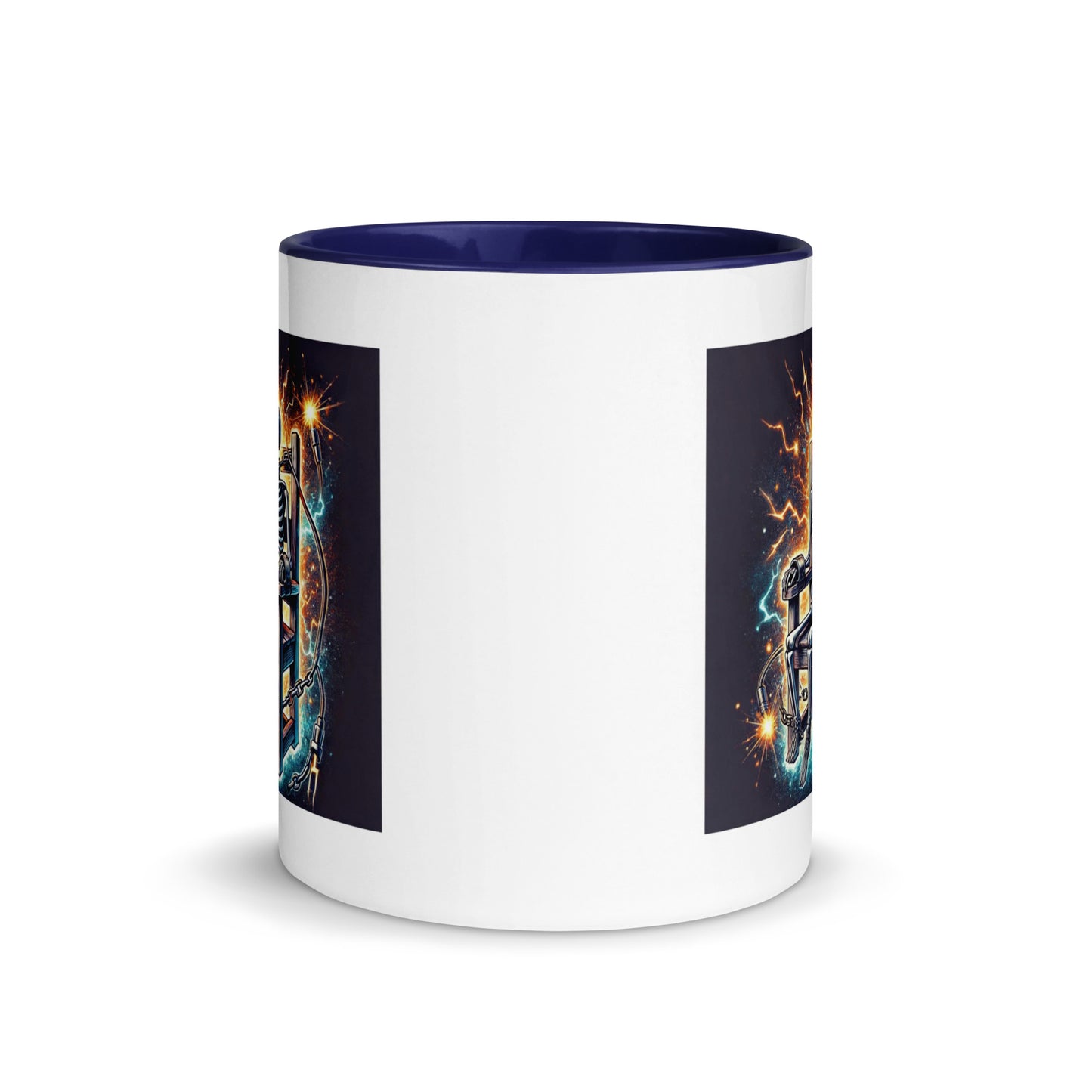 Halloween Skeleton Electric Chair Color Mug