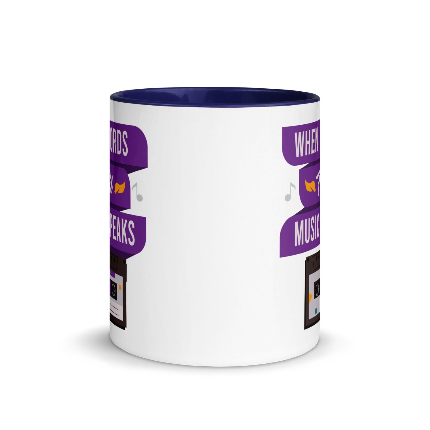 When Words Fail Music Speaks Color Mug