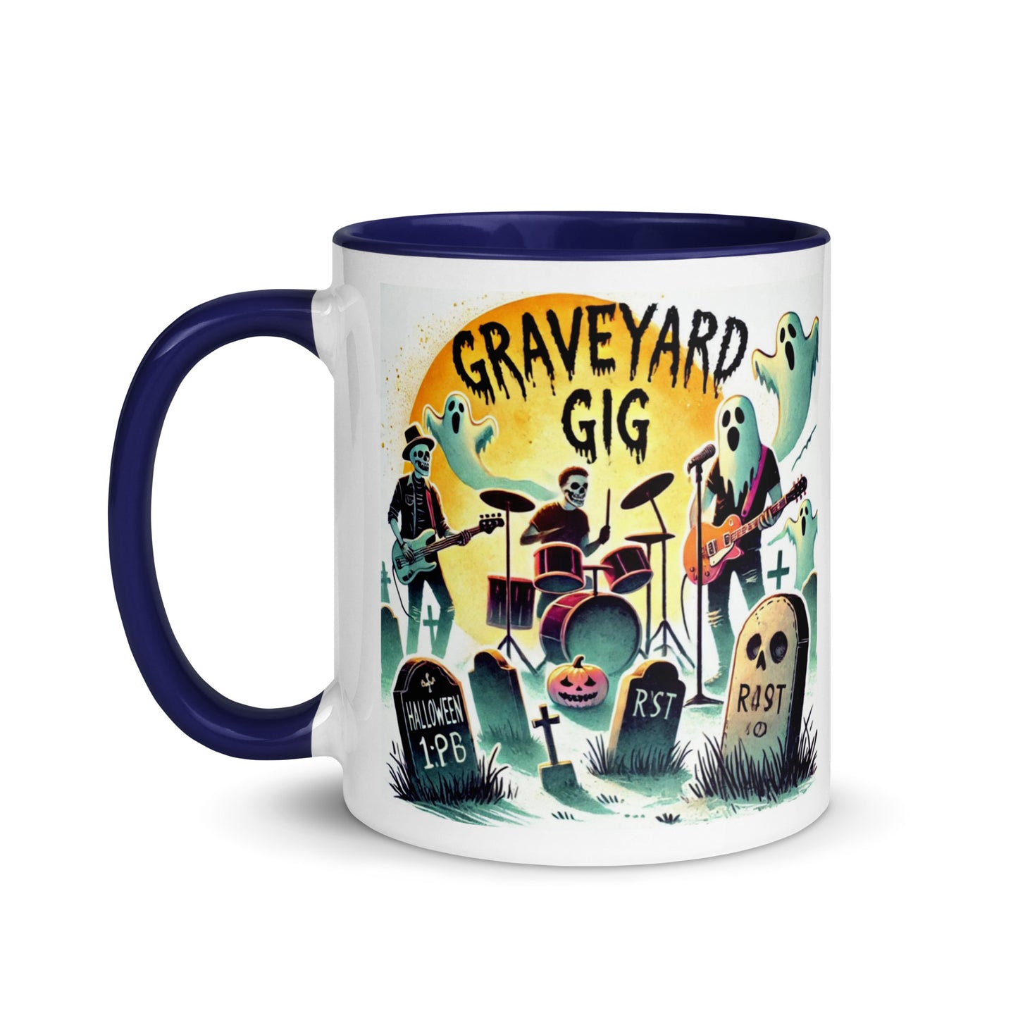 Ghosts and Tombstones Color Mug